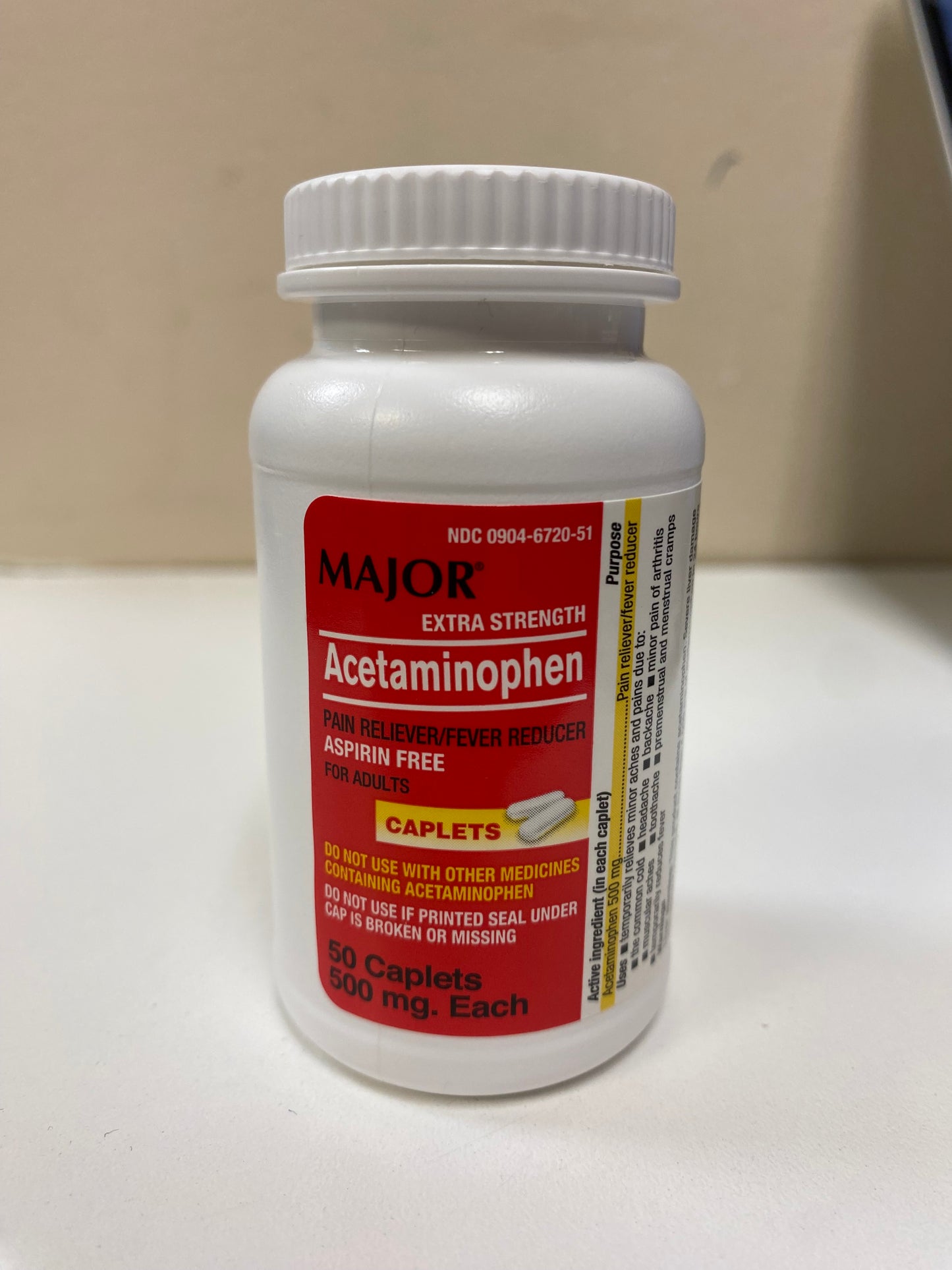 Acetaminophen (Generic Tylenol)